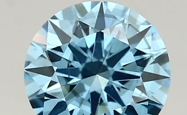 1.01ct FANCY VIVID  BLUE SI1 Round (IGI)