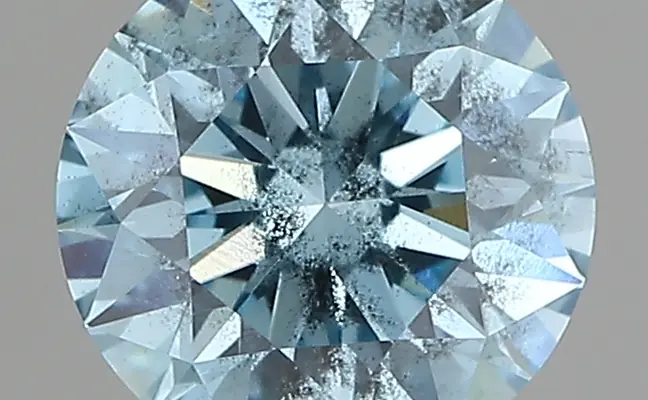 1.00ct FANCY VIVID  BLUE I1 Round (IGI)
