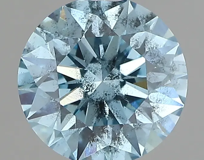 1.00ct FANCY VIVID  BLUE I1 Round (IGI)