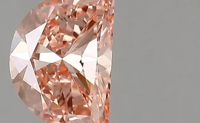 1.00ct FANCY VIVID  PINK VS1 Half Moon (IGI)