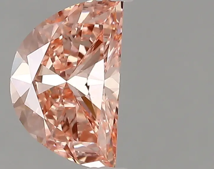1.00ct FANCY VIVID  PINK VS1 Half Moon (IGI)