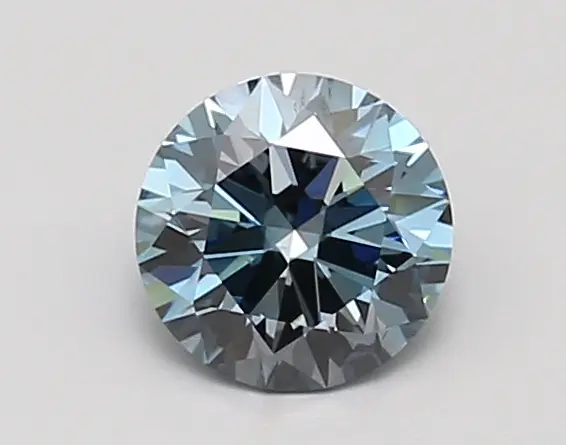 0.99ct FANCY VIVID  BLUE VS2 Round (IGI)