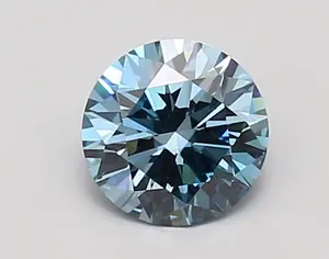 0.98ct FANCY VIVID  BLUE SI2 Round (IGI)