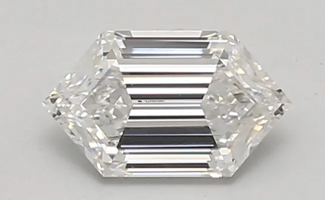 0.96ct D VS1 Long Hexagon (IGI)