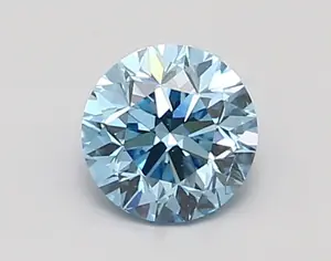 0.96ct FANCY VIVID  BLUE SI1 Round (IGI)
