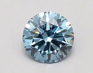 0.95ct FANCY VIVID  BLUE SI1 Round (IGI)
