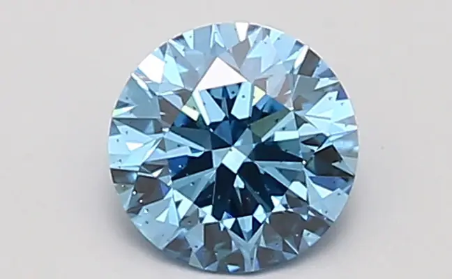 0.95ct FANCY VIVID  BLUE SI2 Round (IGI)