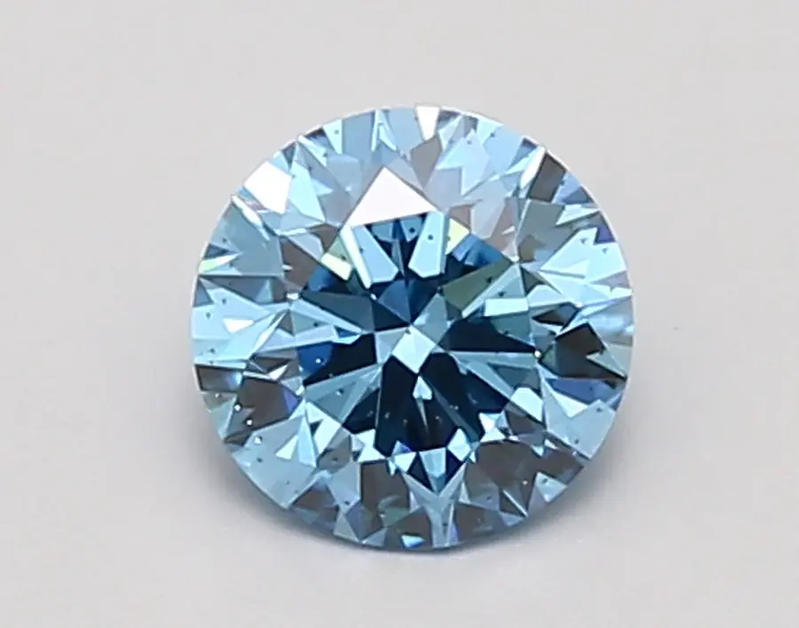 0.95ct FANCY VIVID  BLUE SI2 Round (IGI)