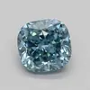 0.94ct FANCY VIVID  BLUE VS1 Cushion (IGI), image 1