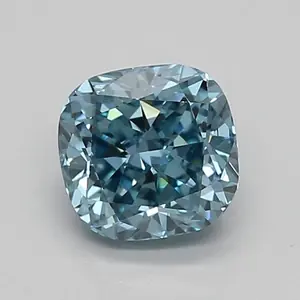 0.94ct FANCY VIVID  BLUE VS1 Cushion (IGI)