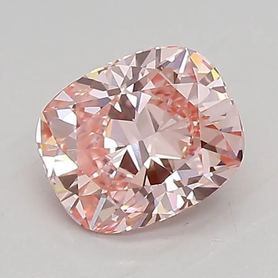 0.94ct FANCY VIVID  PINK VVS2 Cushion (IGI)