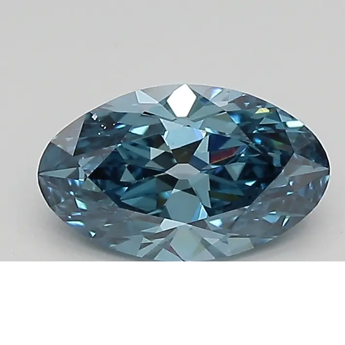 0.94ct FANCY VIVID  BLUE VVS2 Moval (IGI)