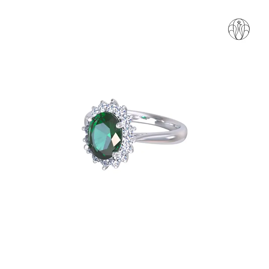 Samaira Ring (CI. Zaveri)- 0.336 CTW 16 PCS VS1 Lab Grown Round Diamond Ring