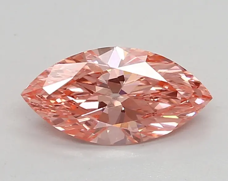 0.94ct FANCY VIVID  PINK VVS1 Marquise Old Miner (IGI)