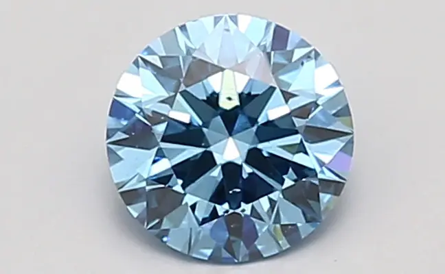 0.94ct FANCY VIVID  BLUE SI1 Round (IGI)