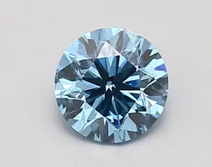 0.94ct FANCY VIVID  BLUE SI1 Round (IGI)