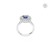 Diana Sapphire Ring (CI. Zaveri)- 0.7 CTW 72 PCS VS1 Lab Grown Round Diamond Ring, image 2