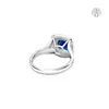 Diana Sapphire Ring (CI. Zaveri)- 0.7 CTW 72 PCS VS1 Lab Grown Round Diamond Ring, image 4