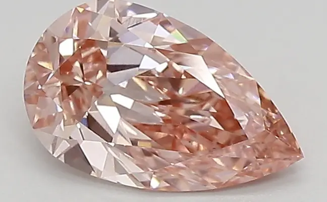 0.93ct FANCY VIVID  PINK VS1 Pear (IGI)