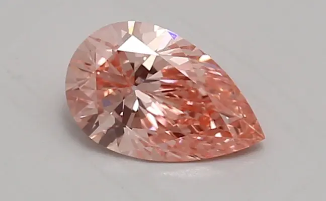 0.93ct FANCY VIVID  PINK VVS1 Pear (IGI)