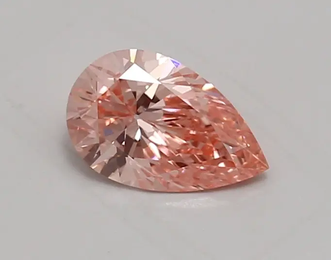 0.93ct FANCY VIVID  PINK VVS1 Pear (IGI)