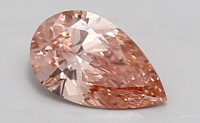 0.93ct FANCY VIVID  PINK VS1 Pear (IGI)