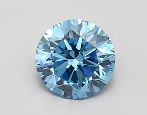 0.93ct FANCY VIVID  BLUE SI1 Round (IGI)