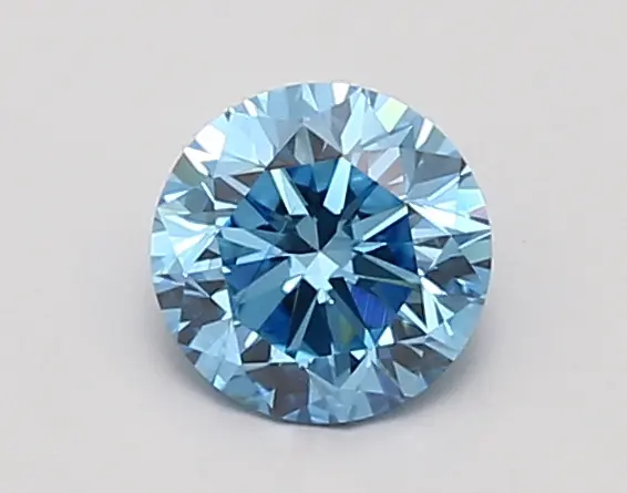0.93ct FANCY VIVID  BLUE SI1 Round (IGI)
