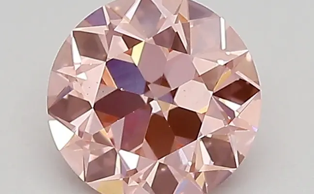 0.92ct FANCY VIVID  PINK VS2 Euro Cut (IGI)
