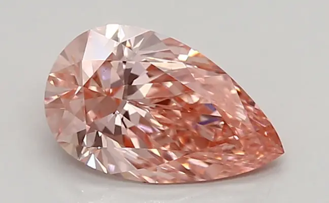 0.92ct FANCY VIVID  PINK VS1 Pear (IGI)