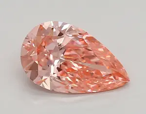 0.92ct FANCY VIVID  PINK VS1 Pear (IGI)