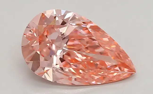 0.92ct FANCY VIVID  PINK VS1 Pear (IGI)