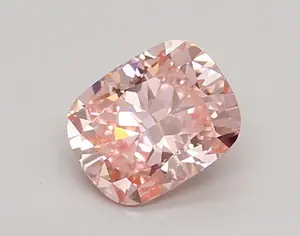 0.91ct FANCY VIVID  PINK VS1 Cushion (IGI)