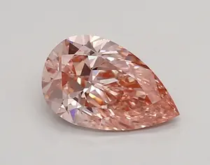 0.91ct FANCY VIVID  PINK VVS2 Pear (IGI)