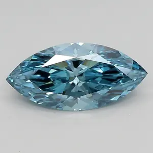 0.91ct FANCY VIVID  BLUE VS1 Marquise (IGI)