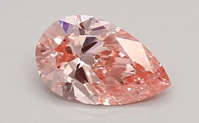 0.90ct FANCY VIVID  PINK VS1 Pear (IGI)