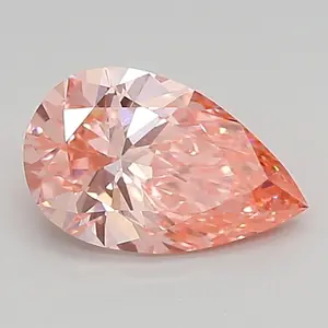0.90ct FANCY VIVID  PINK VVS2 Pear (IGI)