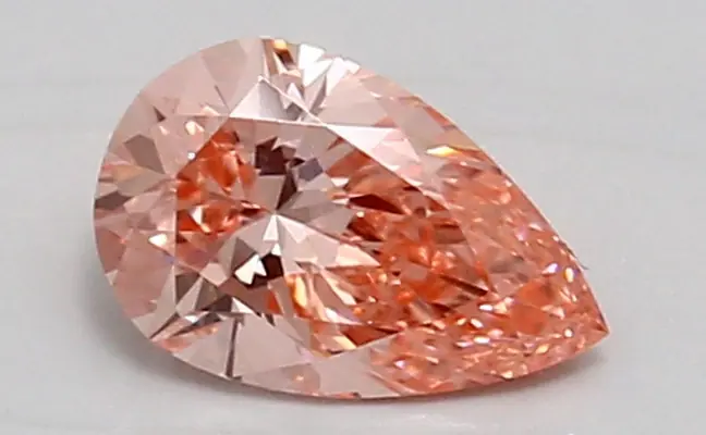 0.89ct FANCY VIVID  PINK VVS2 Pear (IGI)