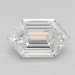 0.89ct D VVS2 Long Hexagon (IGI)