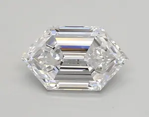 0.88ct D VVS2 Long Hexagon (IGI)