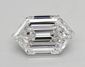 0.88ct D VVS2 Long Hexagon (IGI)