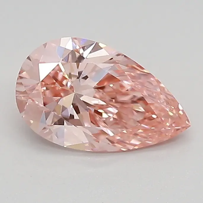 0.87ct FANCY VIVID  PINK VVS1 Pear (IGI)