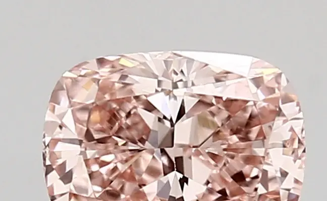 0.87ct FANCY INTENSE  PINK VVS1 Cushion (IGI)
