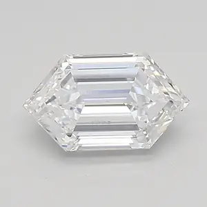 0.87ct D VVS2 Long Hexagon (IGI)