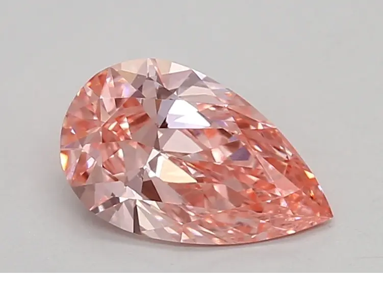 0.86ct FANCY VIVID  PINK VVS1 Pear (IGI)