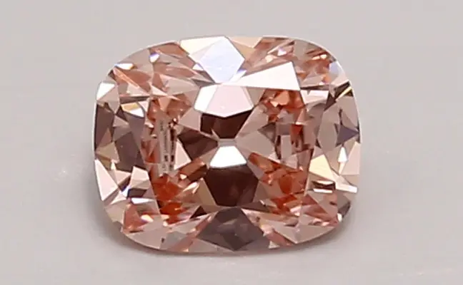 0.86ct FANCY VIVID  PINK VVS2 Cushion Old Miner (IGI)