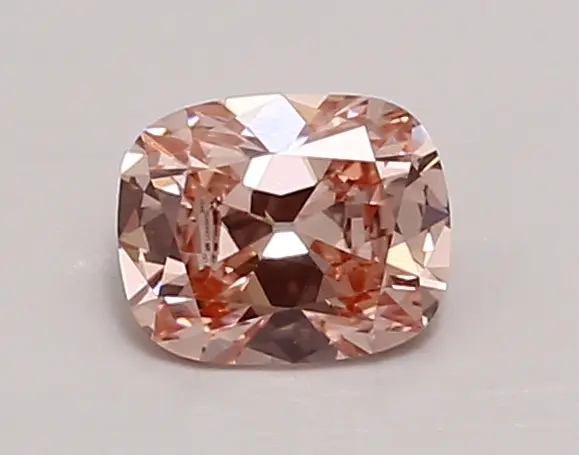 0.86ct FANCY VIVID  PINK VVS2 Cushion Old Miner (IGI)