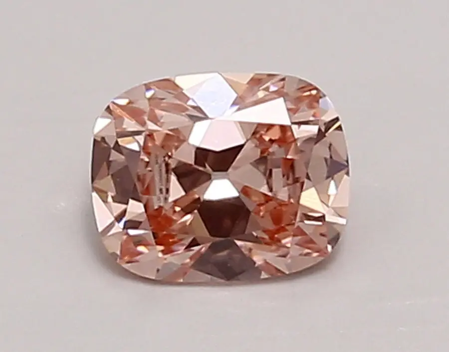 0.86ct FANCY VIVID  PINK VVS2 Cushion Old Miner (IGI)