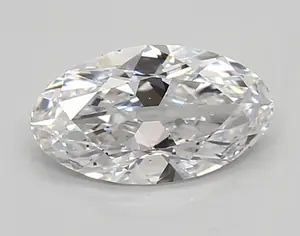 0.86ct D SI1 Moval (IGI)