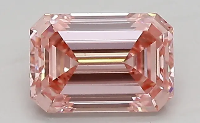 0.84ct FANCY VIVID  PINK VS1 Emerald (IGI)